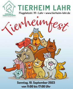 Tierheimfest am 10.09.2023 in Lahr
